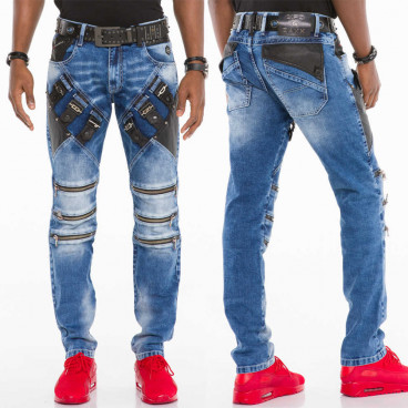 CIPO & BAXX spodnie męskie CD461 jeansy slim fit L: 34